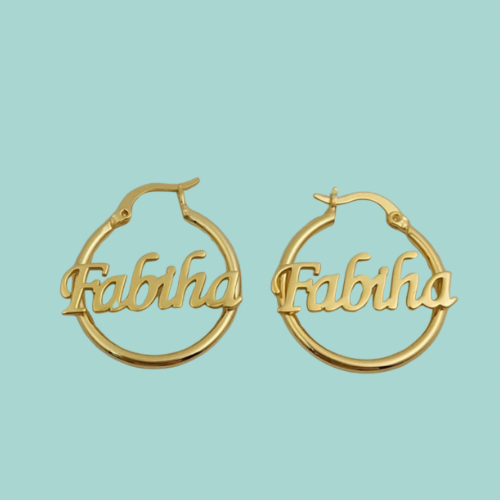 Personalized Name Plate Earrings