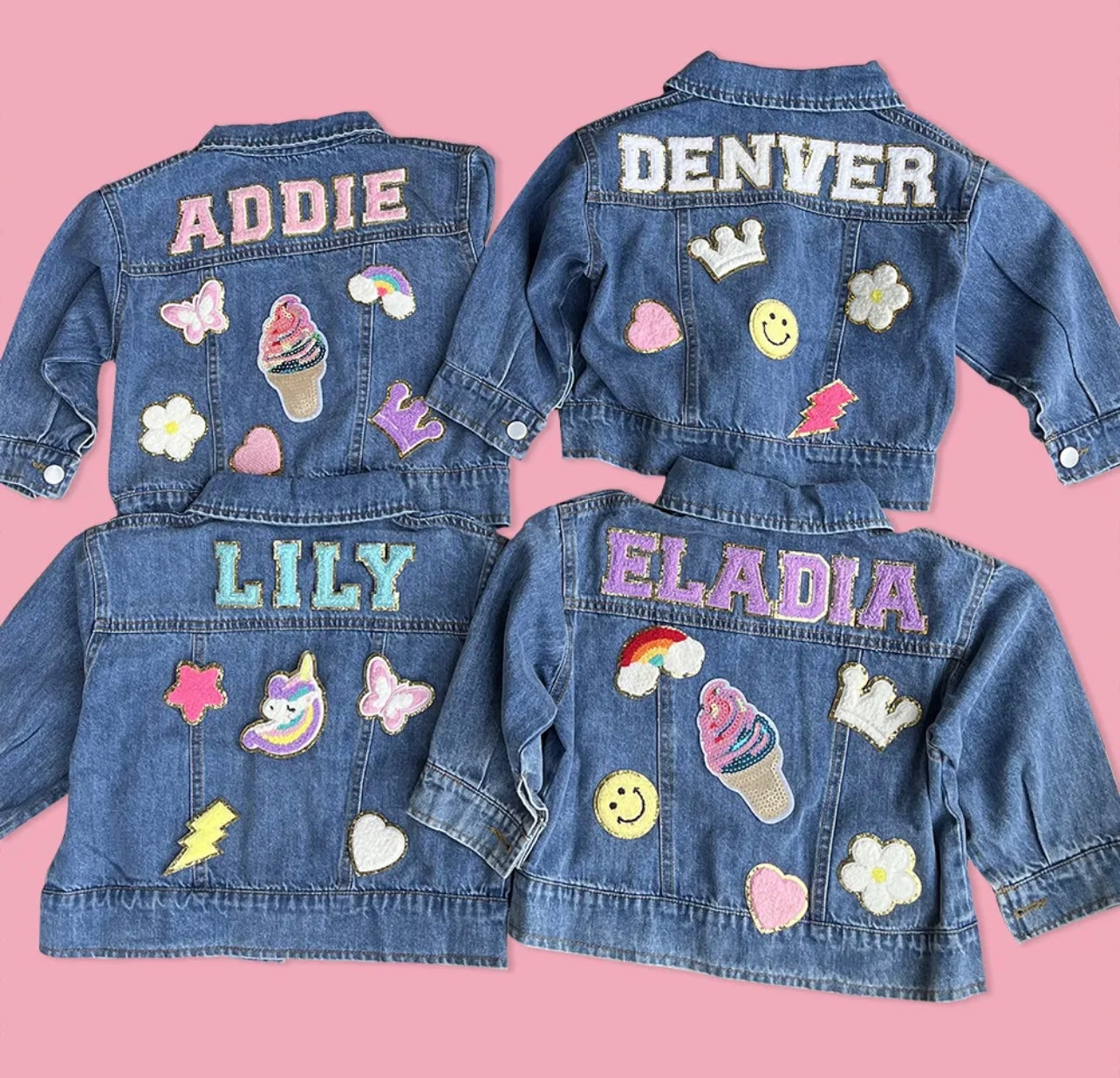 Personalize Kids Denim Jackets